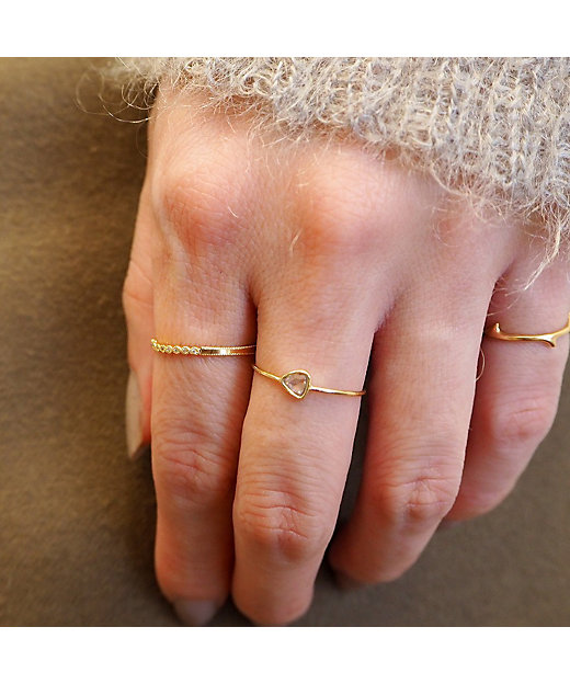 little emblem 3種デザインダイヤモンドスタッズリング