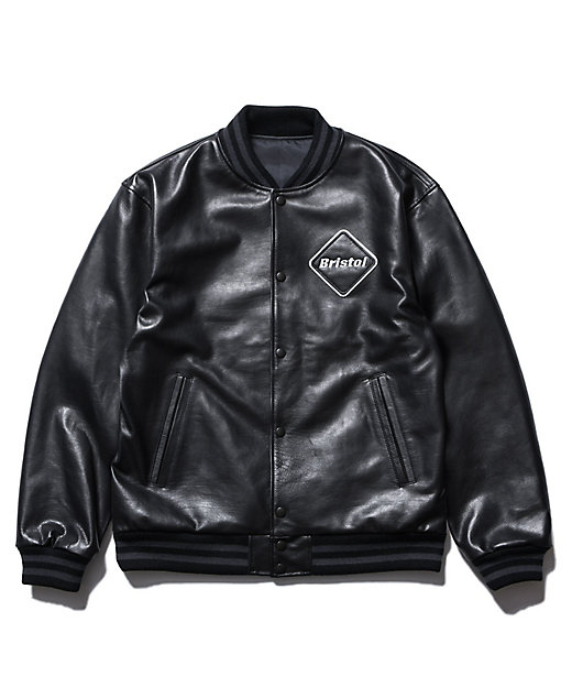 ブルゾン LEATHER TEAM VARSITY BLOUSON