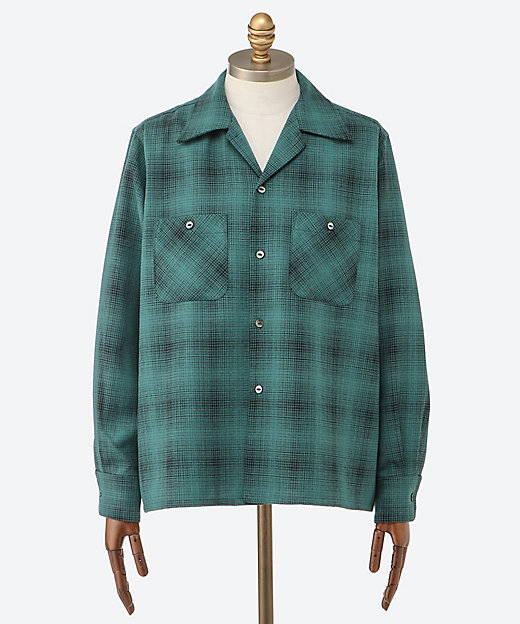 シャツ One―Up Shirt ― Wool Shadow Plaid