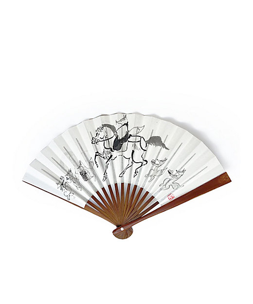 石塚智之手描き茶扇子『初午』 | アトリエ・Kinami(石塚智之)/アトリエ