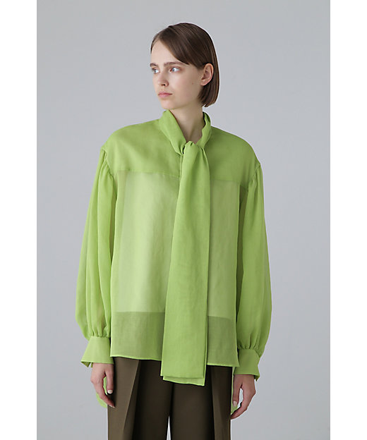 ◇ソフトオーガンジーブラウス（5314210704） | ADORE