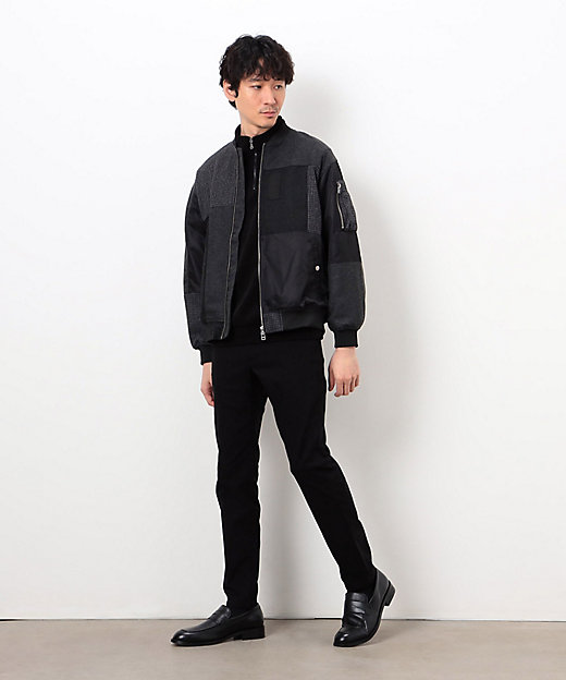 パッチワーク ツイード MA－1ブルゾン（4722BM37） | COMME