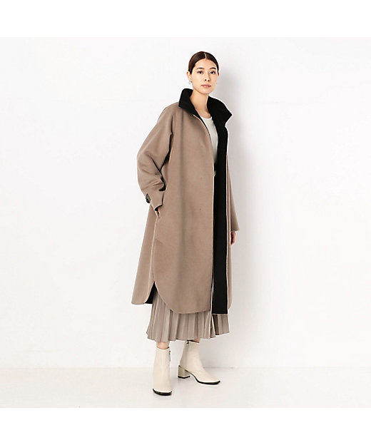 TALLサイズ〕アンゴラウール コンバーチブルハイネックロング