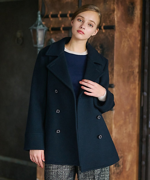 SS－Msize】Super140sウールAラインPコート