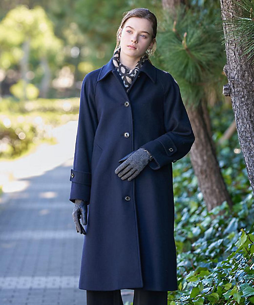 Super110sウールステンカラーコート（2002542461