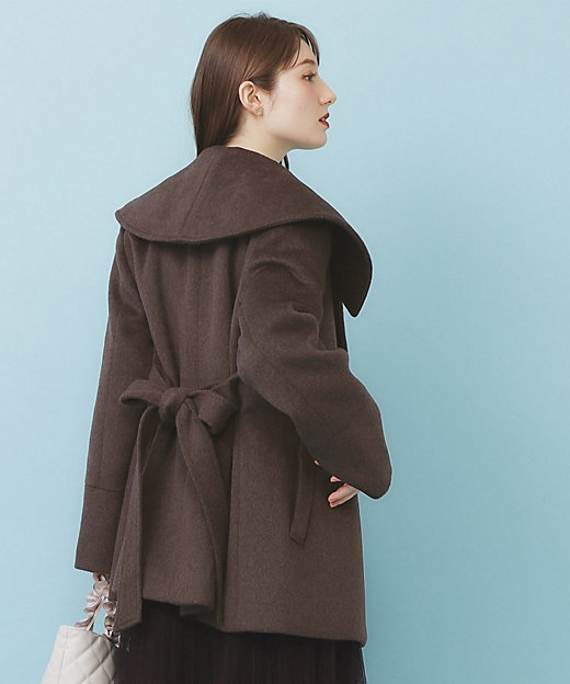 ベルト付ビッグカラーミドルコート（2002506869） | index