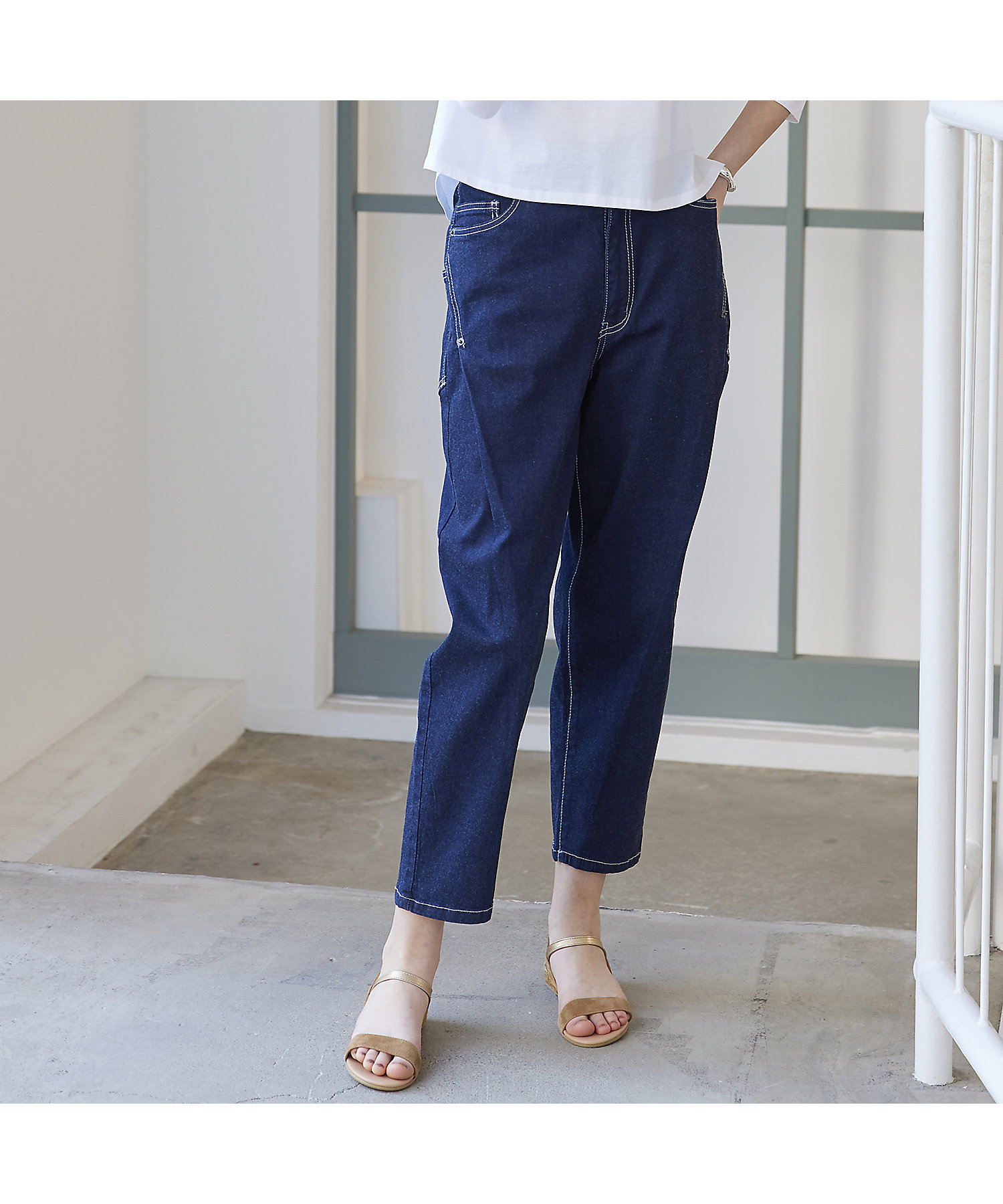 S・Mサイズ】コクーンシルエット デニムパンツ（73053452