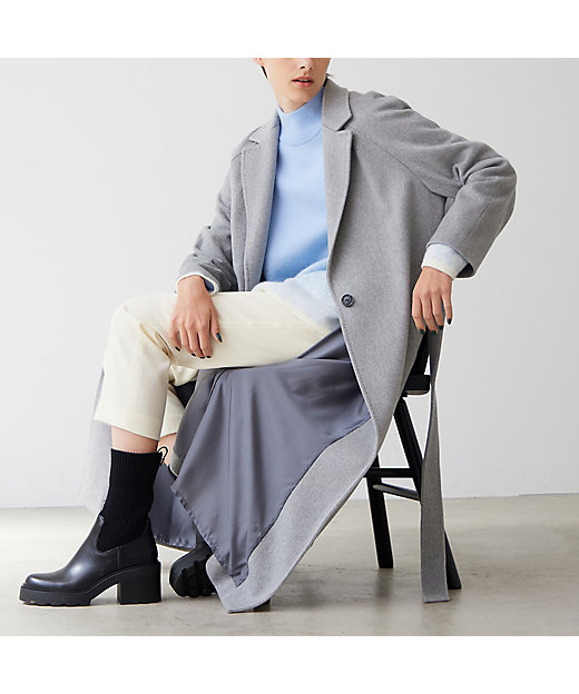 R－ISM名品アイテム】カシミヤ100％ロングコート