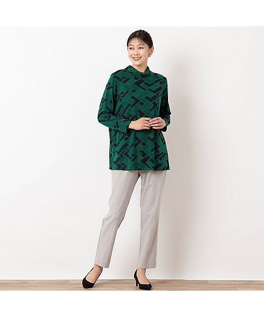 幾何柄ジャカードカットソー（21126405） | MISSEL/ミゼール