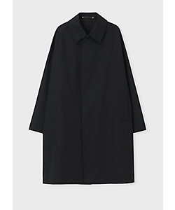 ヘリンボーン ウールカシミヤ ステンカラーコート