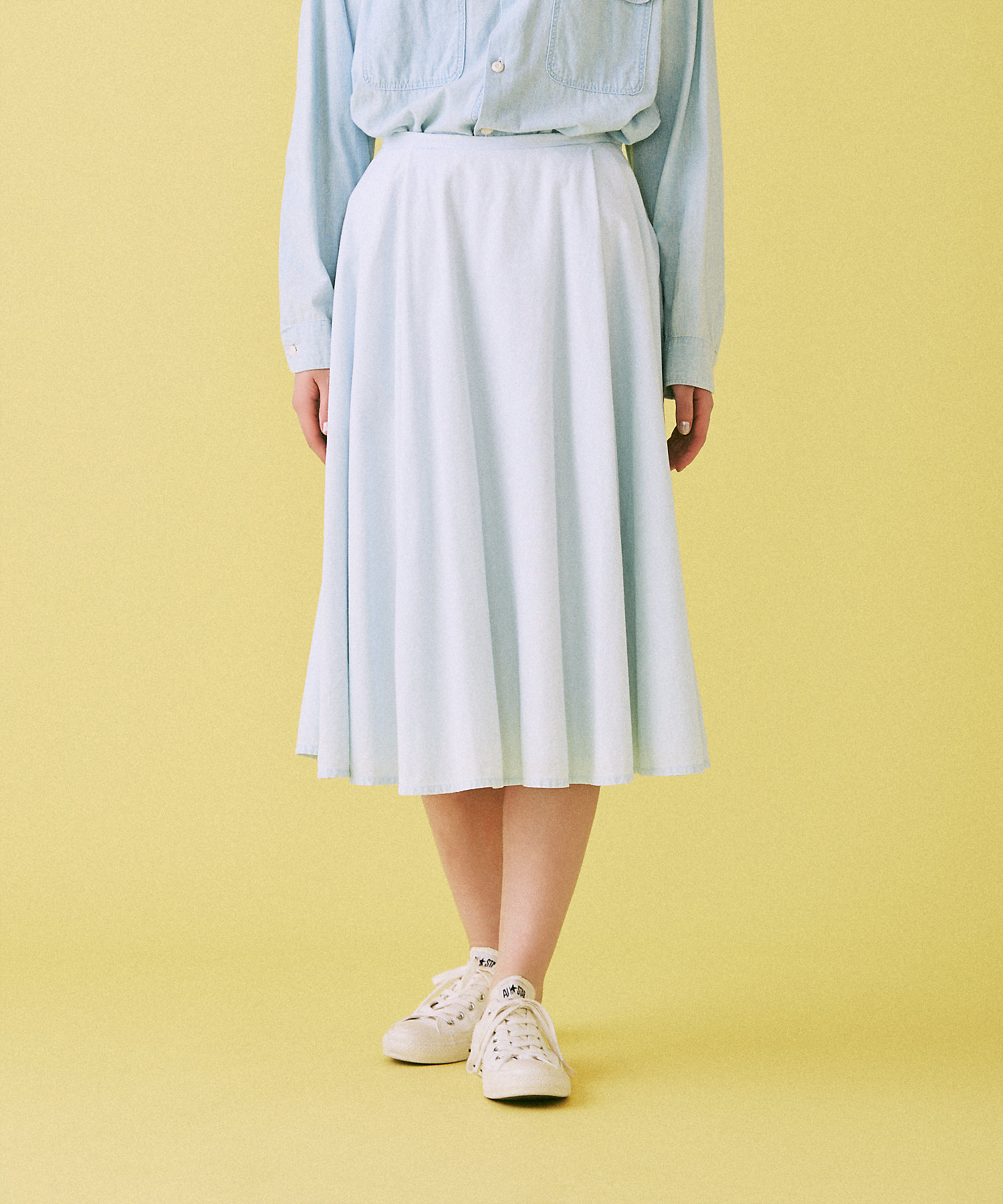 PUFF KNEE LENGTH SK CHAMBRAY（VW