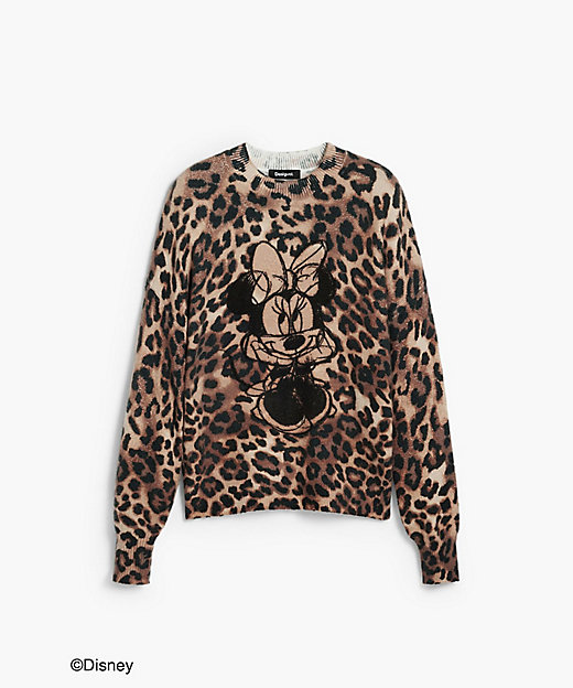 ミニーレオパード柄プリント セーター 25WWJF43 | Desigual