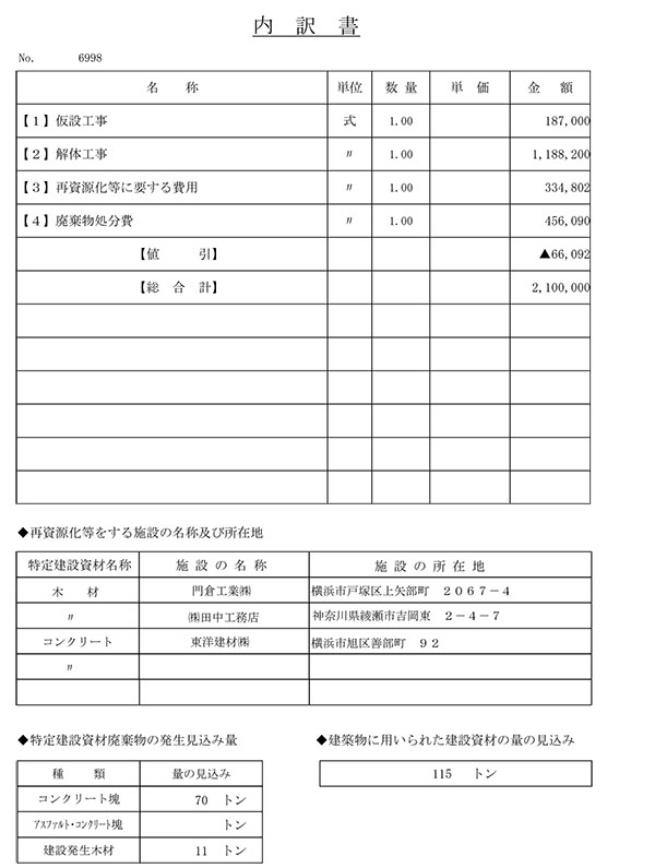 お見積もりについて | 解体工事なら安心の神奈川県横浜市の石井商事