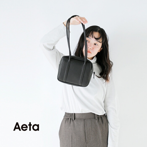 Aeta アエタ DA107 SQUARE BOSTON Long handle S ディアレザー