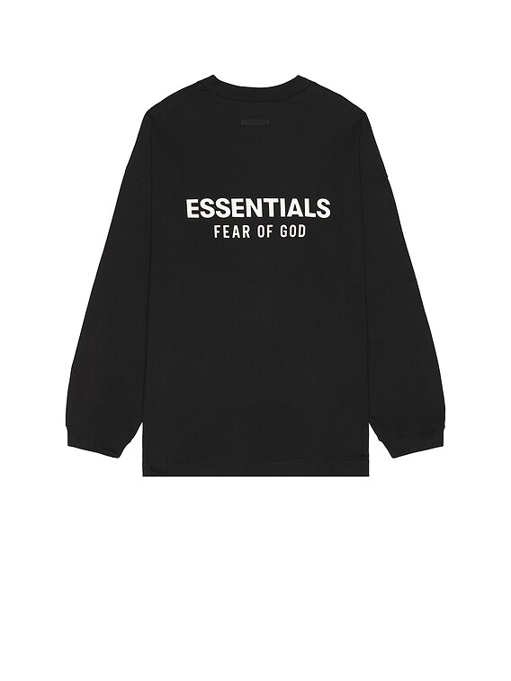 Fear of God ESSENTIALS Jersey Long Sleeve T-Shirt in Black | FWRD