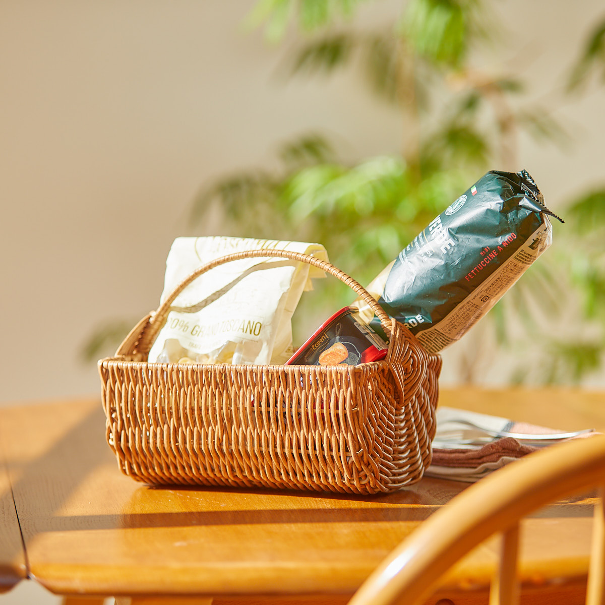 ハンドメイド バスケット材料 リード 5点まとめて 約2,100g 木製 かご