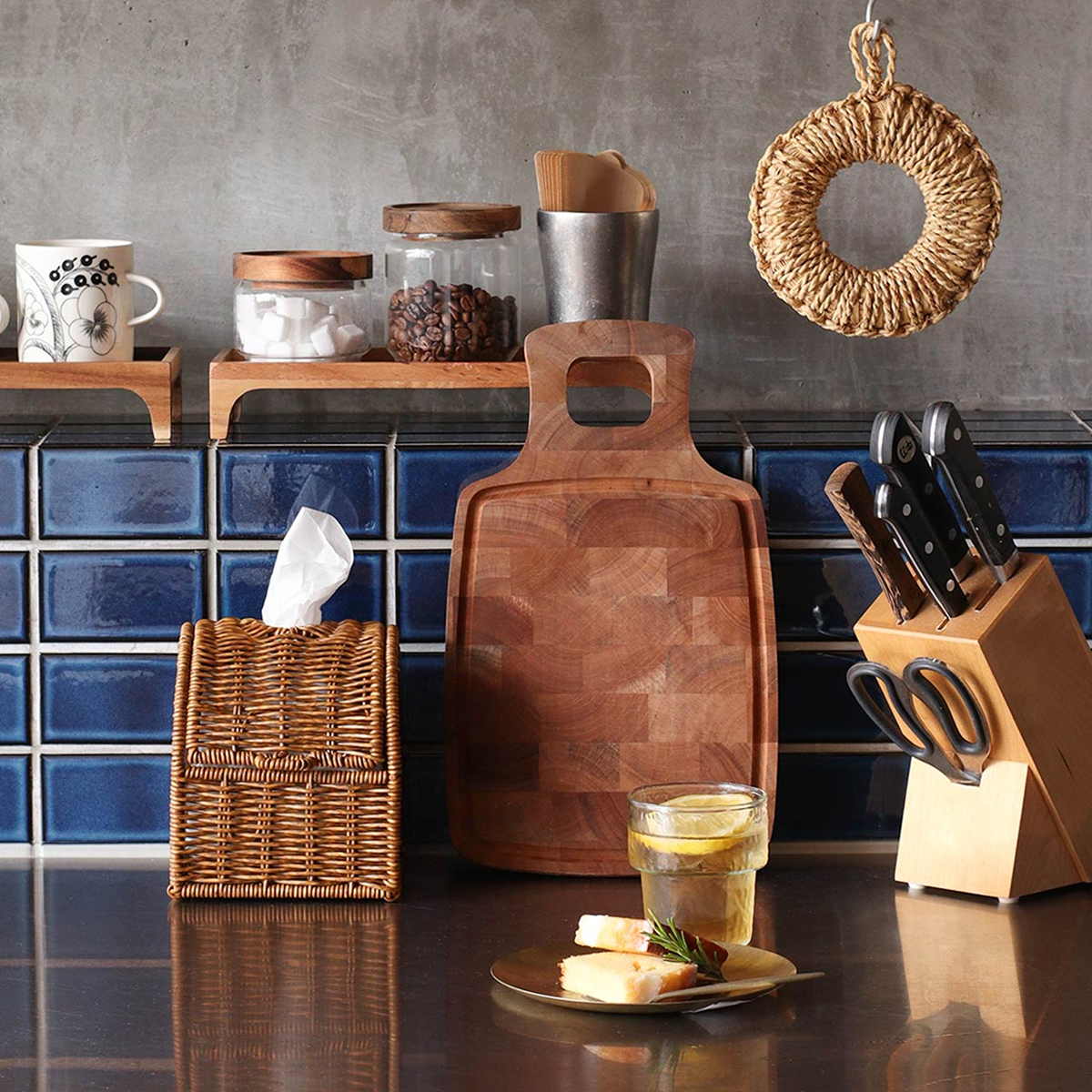 2BUY10%OFF対象】洗えるカゴ コンパクトティッシュケース | itomani