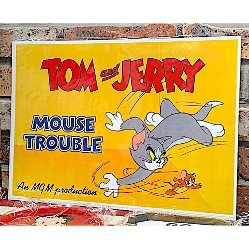 TOM&JERRY トムとジェリー グッズ 台紙付きポスター 壁飾り