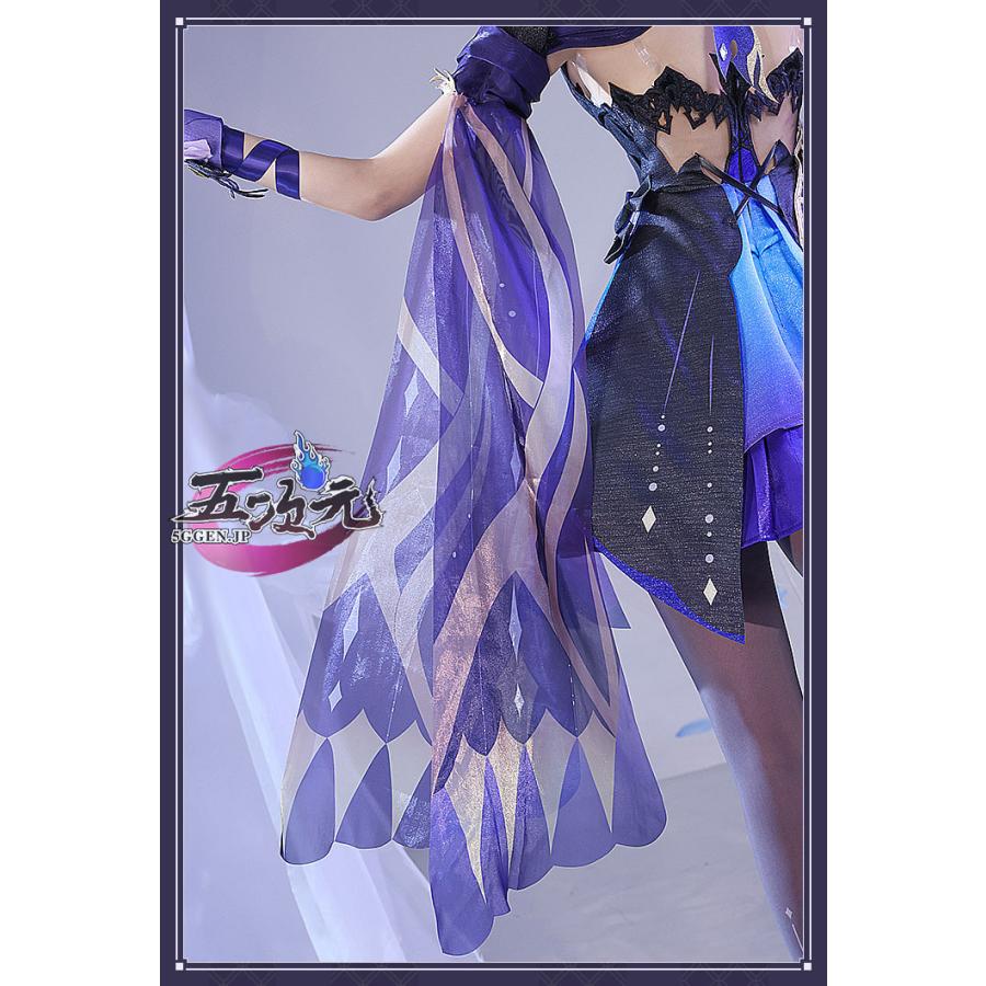三分妄想 原神 コスプレ 刻晴 コクセイ 新スキン 霓裾の舞 衣装