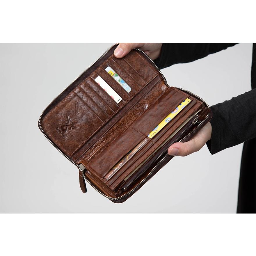 長財布 ロングウォレット メンズ イタリアンレザー カジュアル
