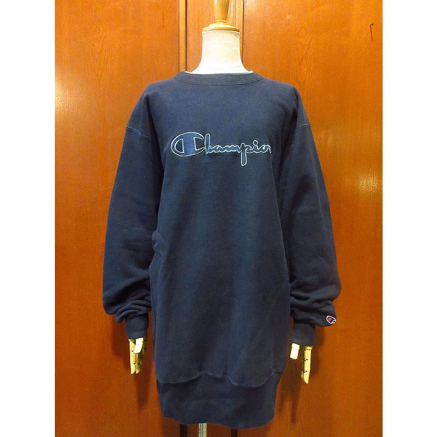 ビンテージ90's○Championリバースウィーブスウェット紺size XXL