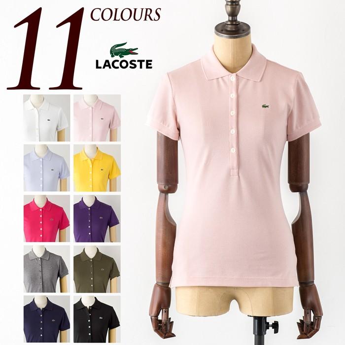 40%OFF ラコステ レディース 半袖 スリムフィット ストレッチ