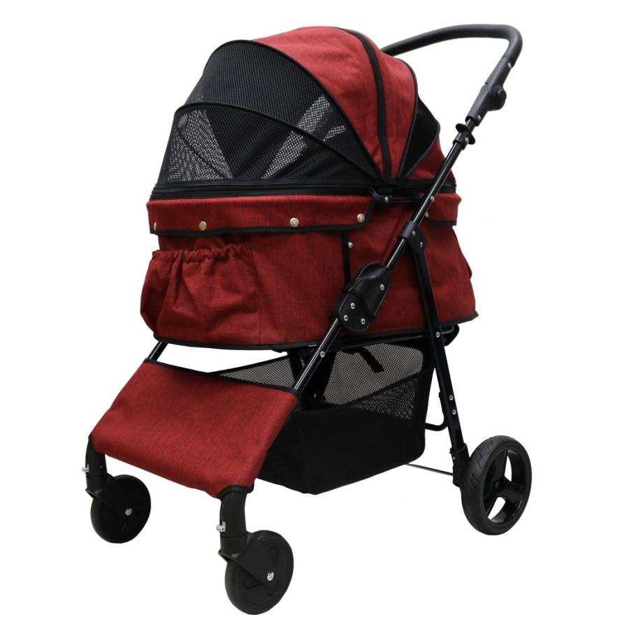 期間限定大幅値引き！耐荷重30kg！ココハート 4輪ペットカート/ペット