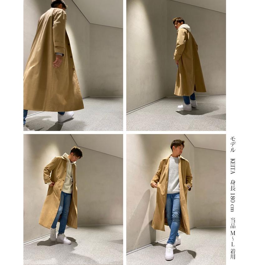 メンズ ロング コート シングル コーデュロイ オーバーシルエット