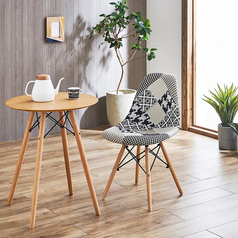 シェルチェア ダイニングチェア イームズチェア パッチワーク柄 椅子