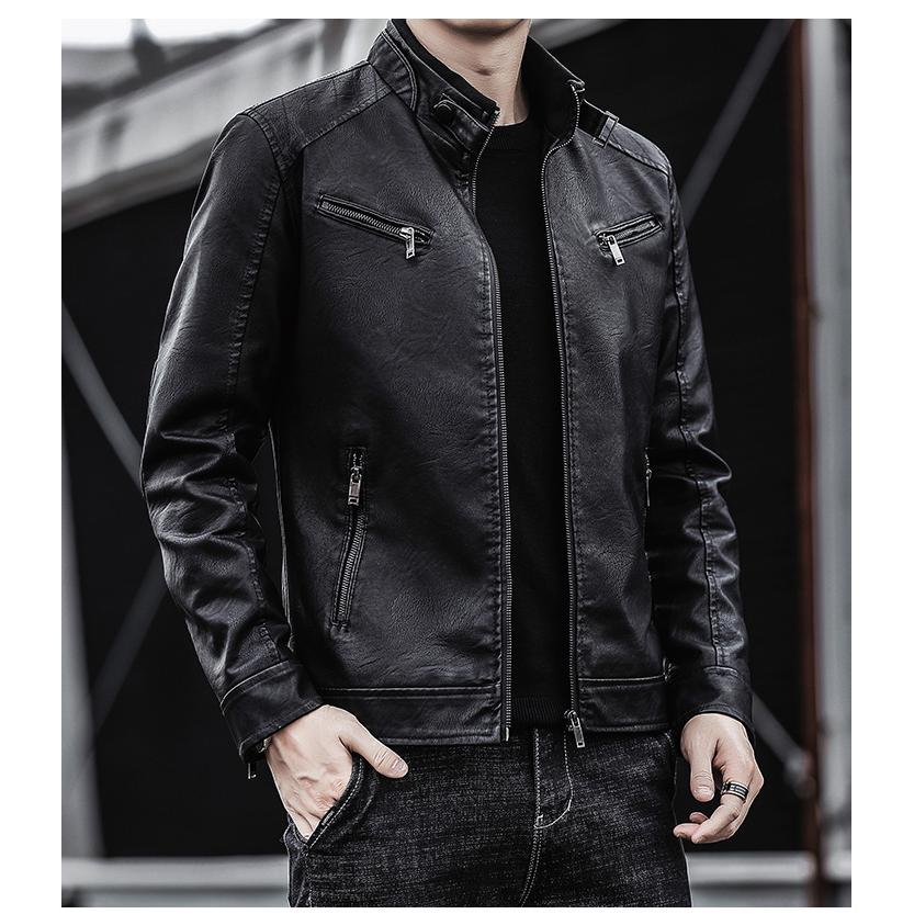 モーターサイクルジェニュインシープスキンレザージャケット! 全4色