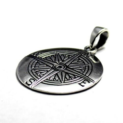 羅針盤 コンパス 方位磁石 シルバー925 ペンダント ペンダント