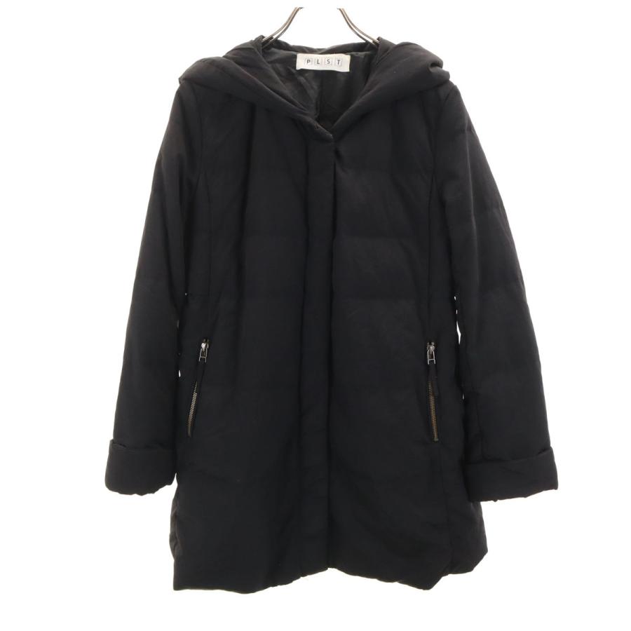 PLST（プラステ） フーディ ナイロン ダウンジャケット L ブラック