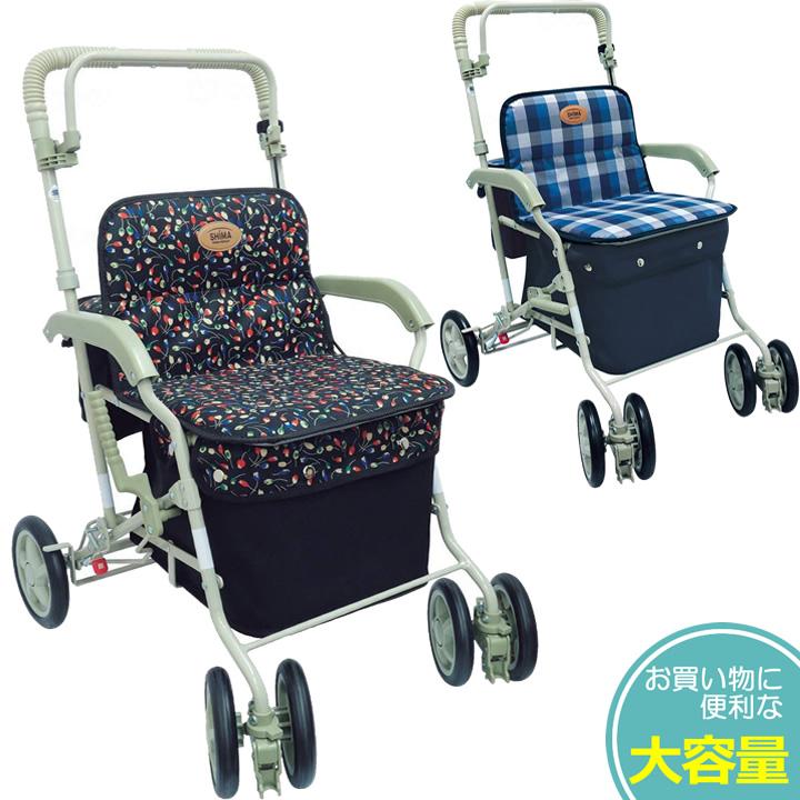 島製作所 シルバーカー 買い物カート 高齢者 手押し車 老人用 カート