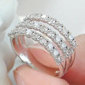 Classic CHESS（クラシックチェス） プラチナ 3連 ダイヤモンド リング