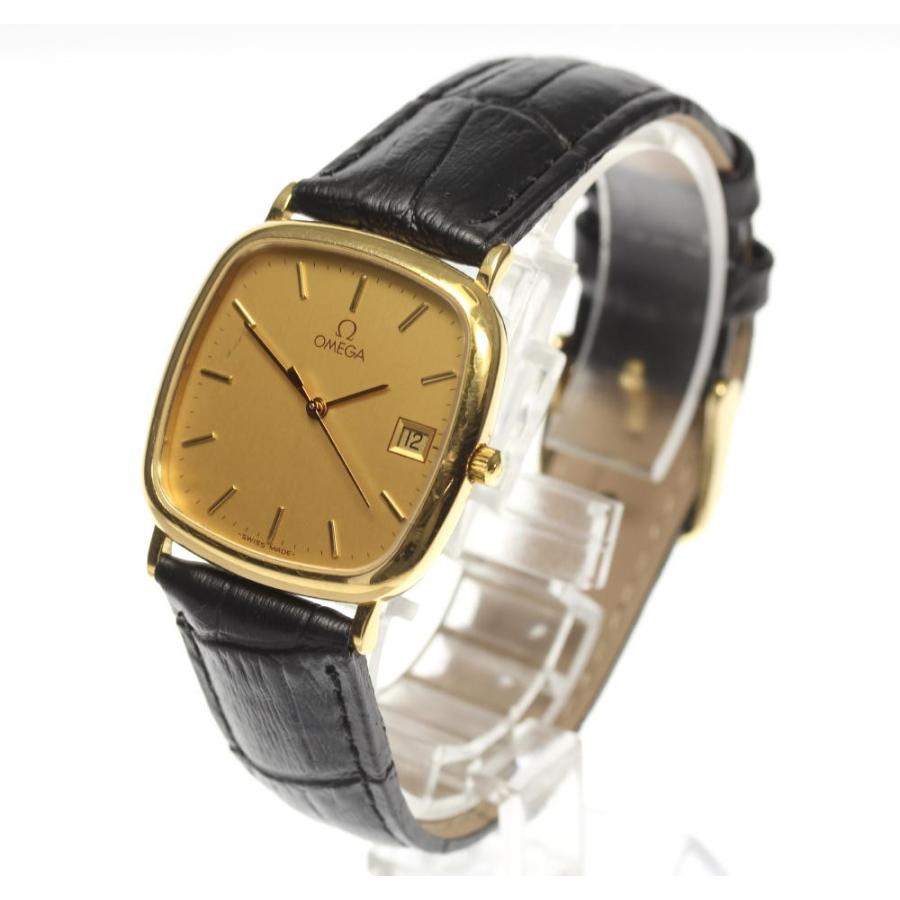 OMEGA（オメガ） 【OMEGA】オメガ デビル スクエア デイト 革ベルト