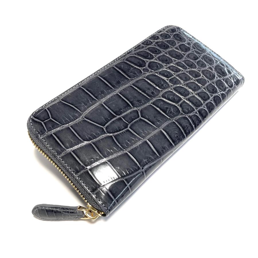 クロコダイル長財布 メンズ長財布 2125 人気 One piece 一枚革 ワニ革