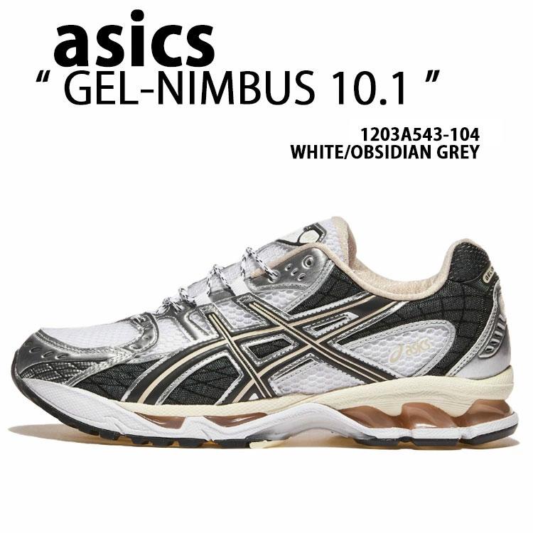 ASICS（アシックス） スニーカー GEL-NIMBUS 10.1 WHITE OBSIDIAN GREY