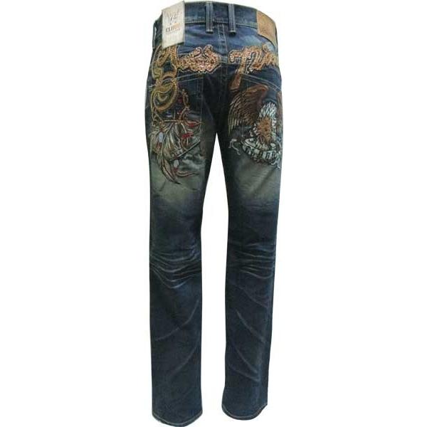 クラウド メンズ ジーンズ CLOUD イーグル ドリームキャッチャー 刺繍