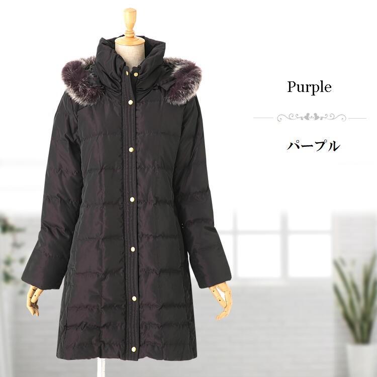 高品質 ブルーフォックスファー ダウンコート ダウン 80% フェザー 20