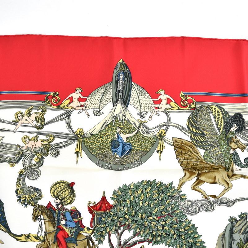 HERMES（エルメス） スカーフ 大判 スクエア シルク100％ カレ90 au