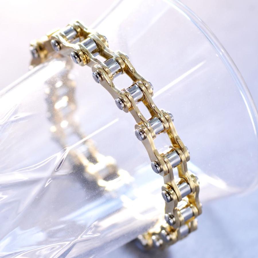 ブレスレット メンズ K18 18金 18k プラチナ コンビ メンズ