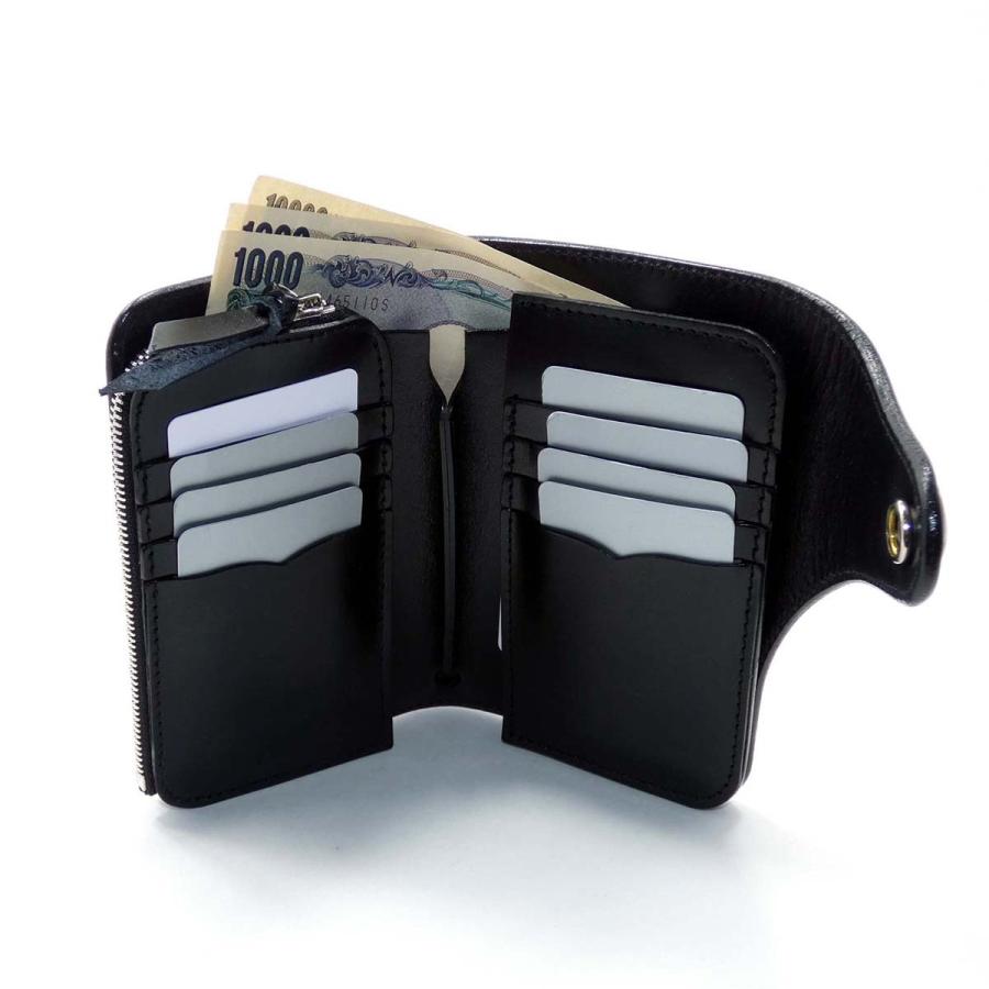 コンチョ ハーフ財布 シャークスキン メンズ レディース ミドル