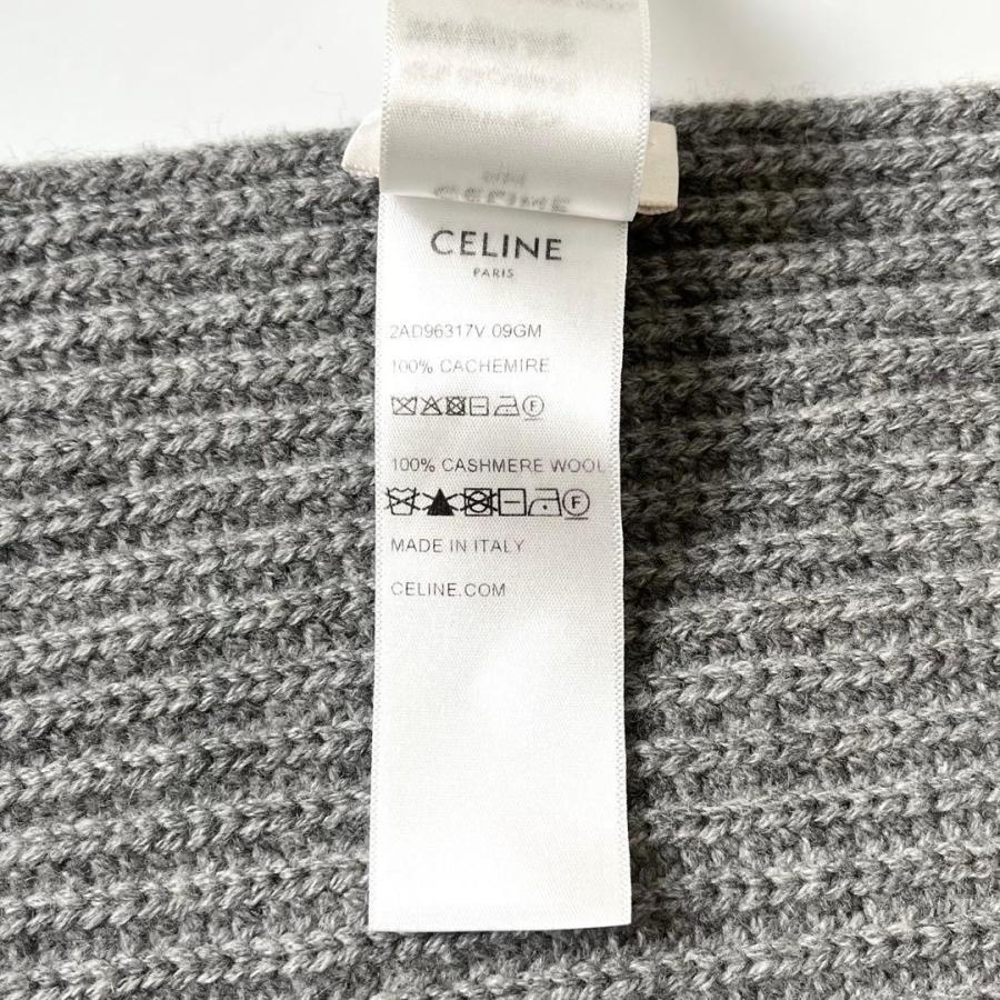 CELINE（セリーヌ） トリオンフ カシミヤ100% マフラー グレー