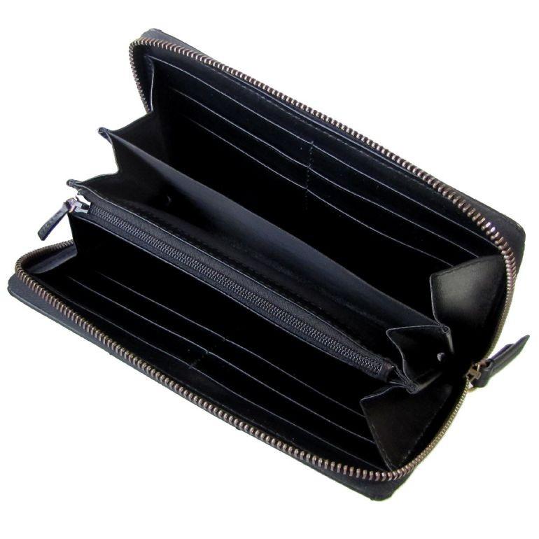 GUCCI（グッチ） 長財布 ラウンドファスナー GGマーモント ブラック