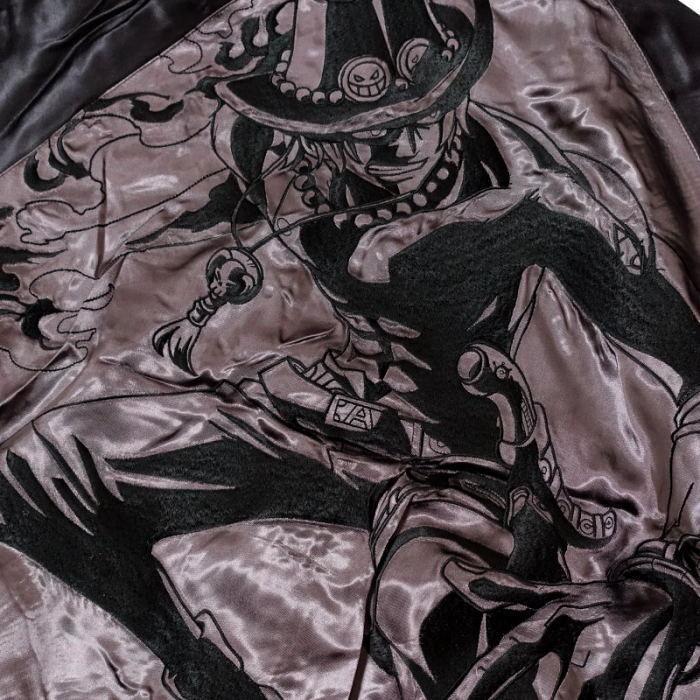 ワンピース 火拳のエース刺繍スカジャン 【ONE PIECE × Switch