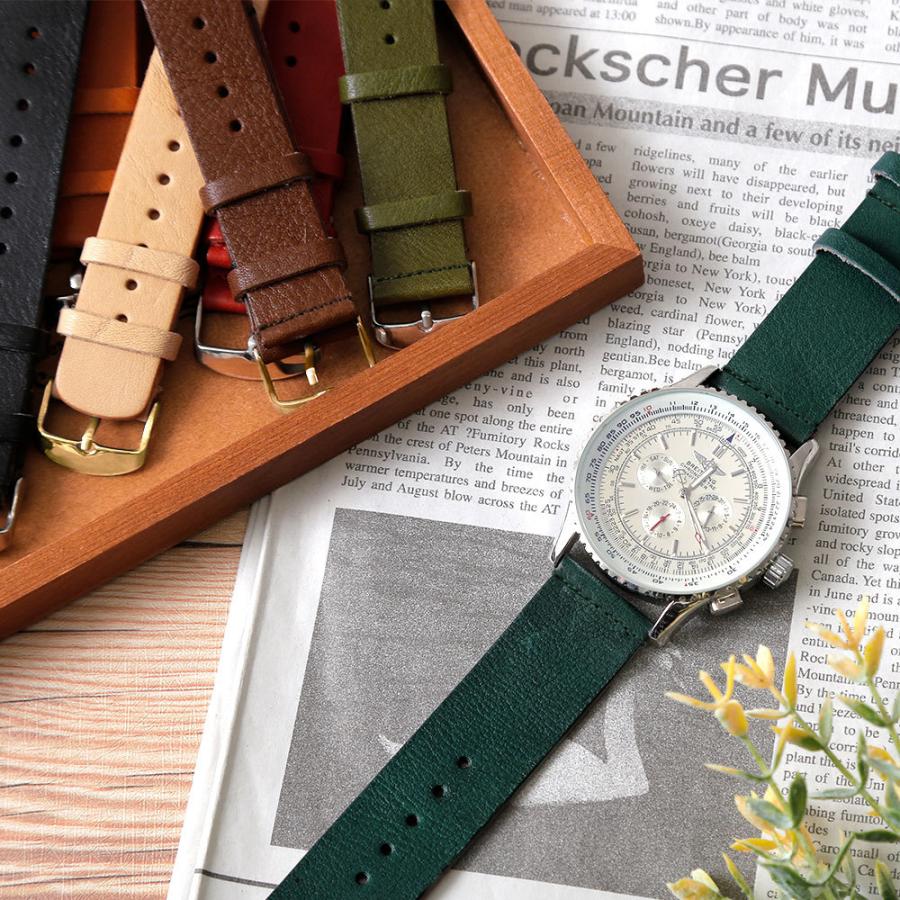 時計ベルト 20mm 18mm 22mm 24mm 腕時計 ベルト 革 時計ベルト交換
