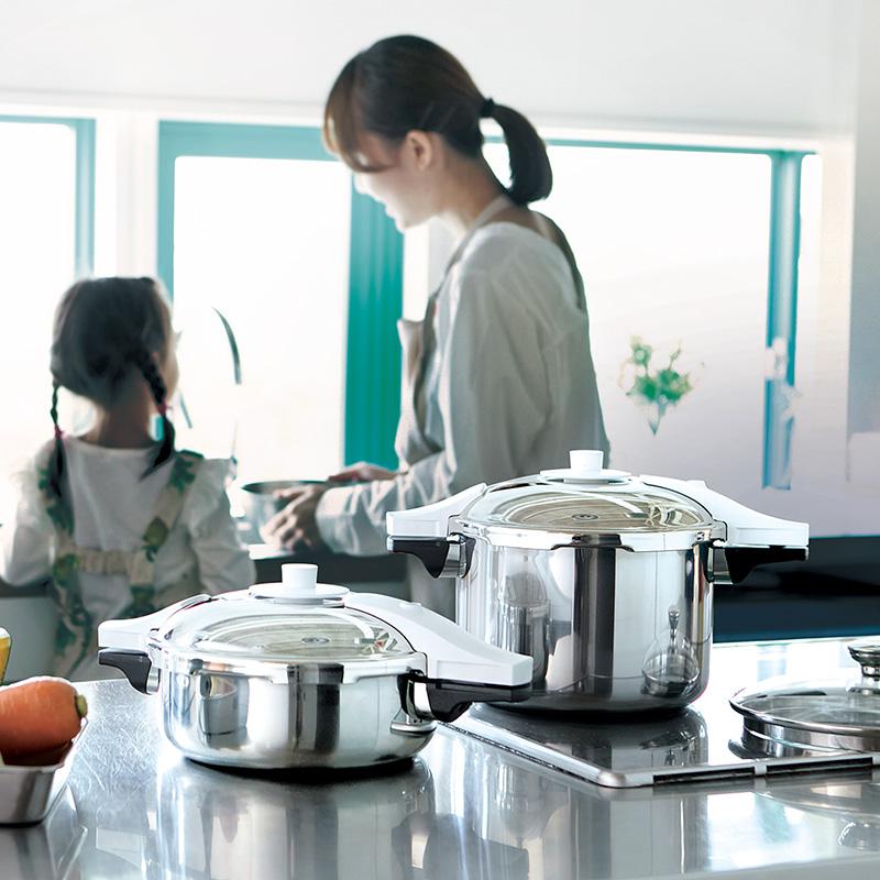 アサヒ軽金属 圧力鍋 サイズ(L) IH ガス 時短 節電 節ガス 活力なべ