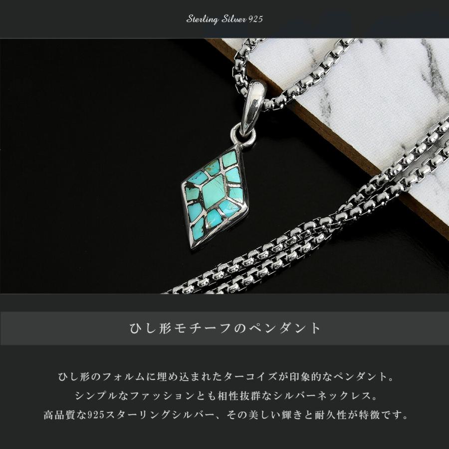 ネックレス シルバー925 メンズ レディース ペンダント チェーン付