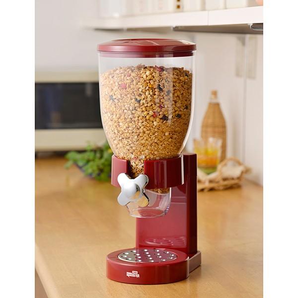 清水産業 ポップンディスペンサー レッド 赤 フードディスペンサー