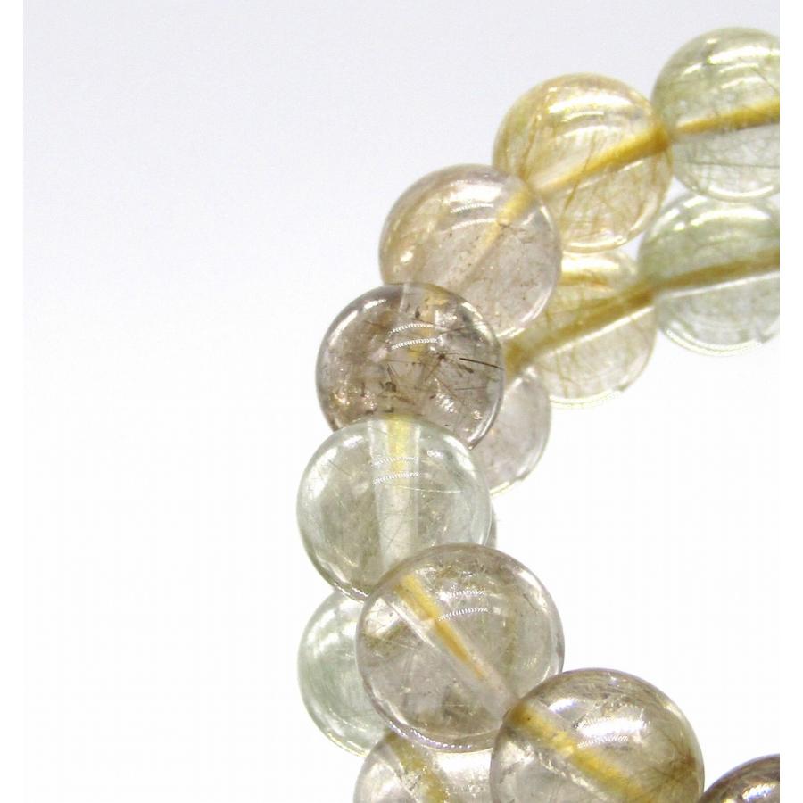 ミックスルチルクォーツ ブレスレット 1点もの 高品質 3A 約9.5mm